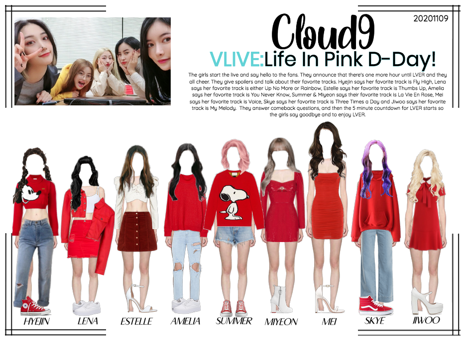 Cloud9 (구름아홉) | VLIVE: Life In Pink D-Day! | 11920