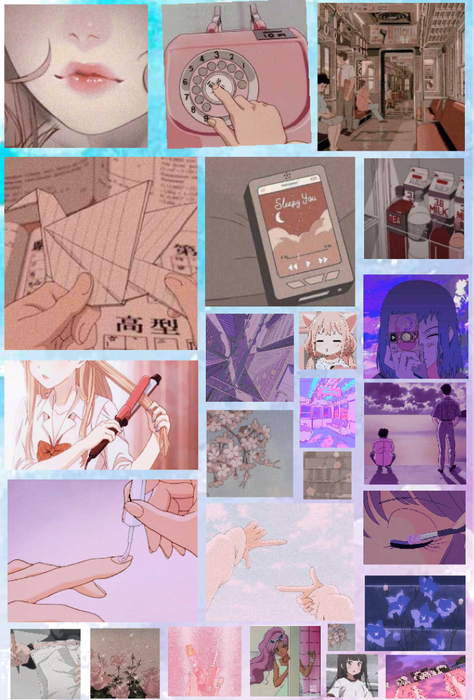 Aesthetic Anime Collage