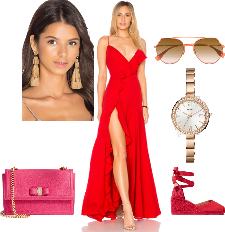 Red Dress and Accessories!