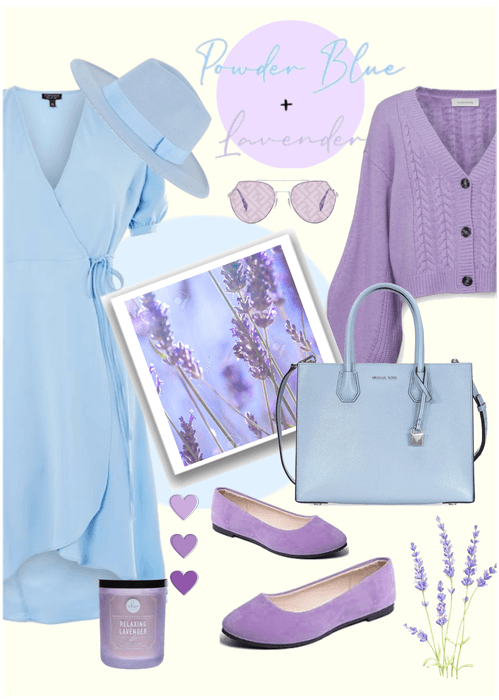 Powder blue & lavender