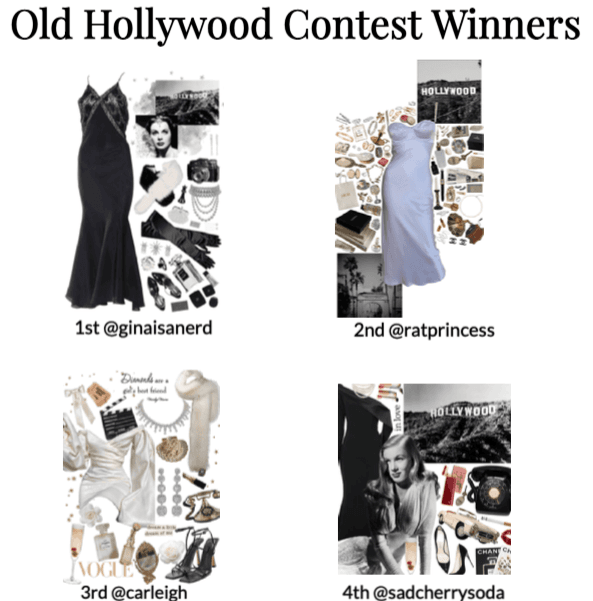 Old Hollywood Glamour Contest Winners