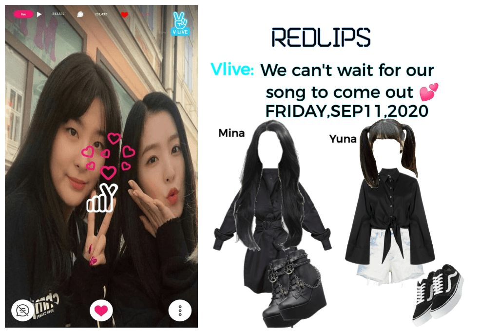 RedLIPS ( 붉은 입술) [Mina & Yuna] Suprise Vlive