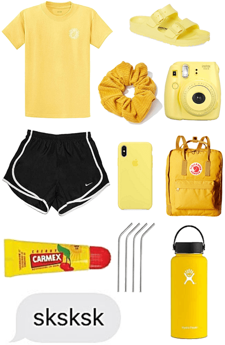 VSCO girl yellow Outfit | ShopLook