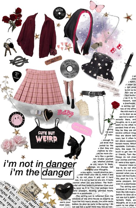 egirl- pink and black