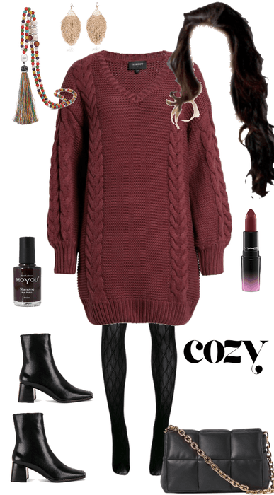 Cozy sweater dress