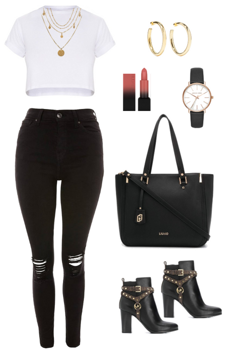 Cute Casual Black and White look
