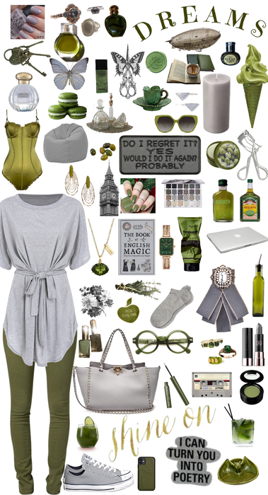 Olive grey afternoon
