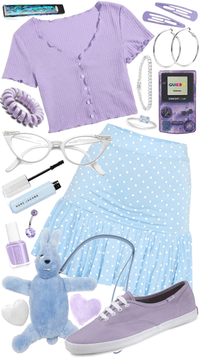 powder blue & lavender