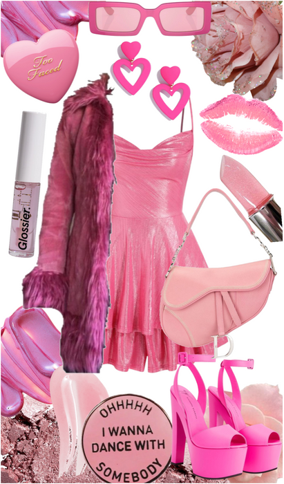 Pink Metallic Dress