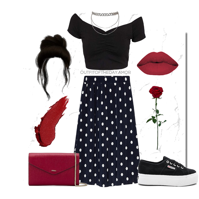 pois outfit