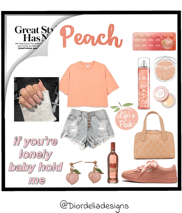 peach & pink aethstetic