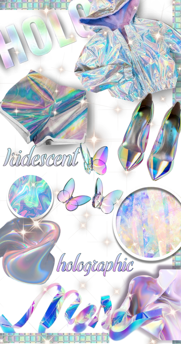 holographic/iridescent