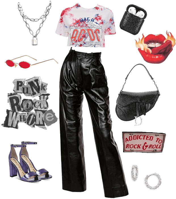 GRUNGE LEATHER ROCK LOOK