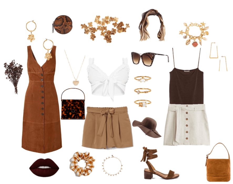 Brown Outfit Trio