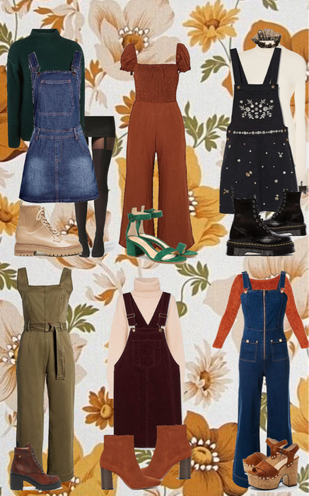 Fall Pumpkin Picking Jumpsuit Outfits
