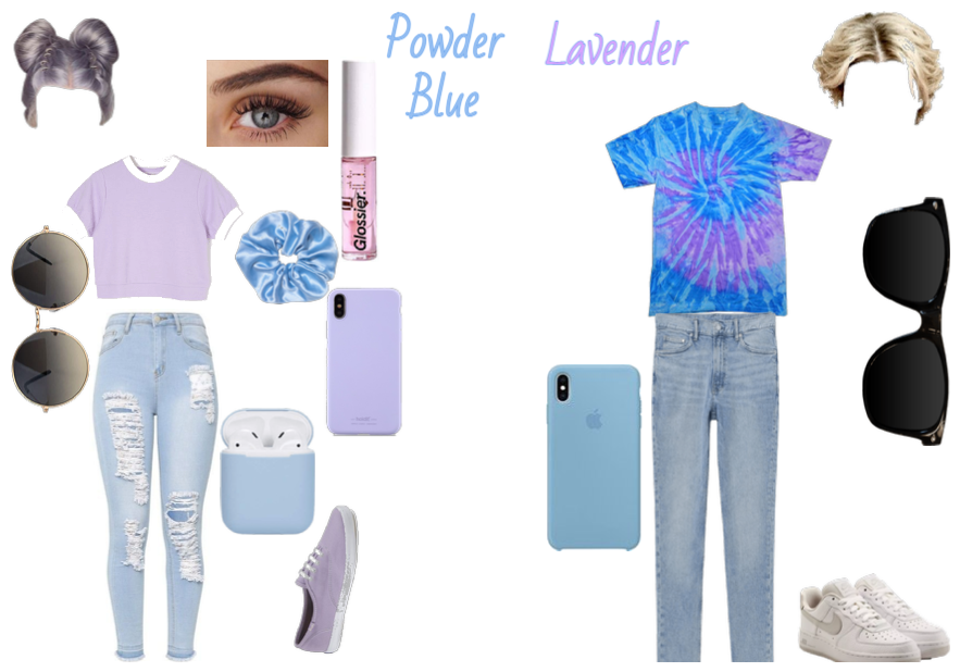Powder Blue and Lavender Challenge