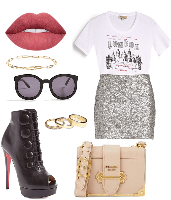 Sequin Skirt: Casual