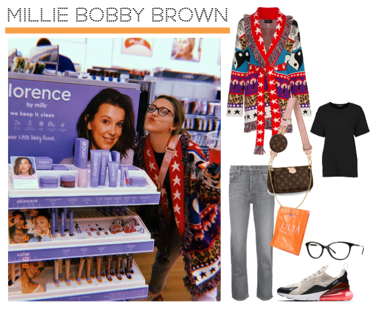 Millie Bobby Brown wearing Alanui