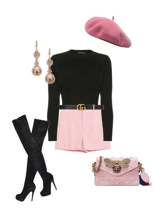 pink spring outfit