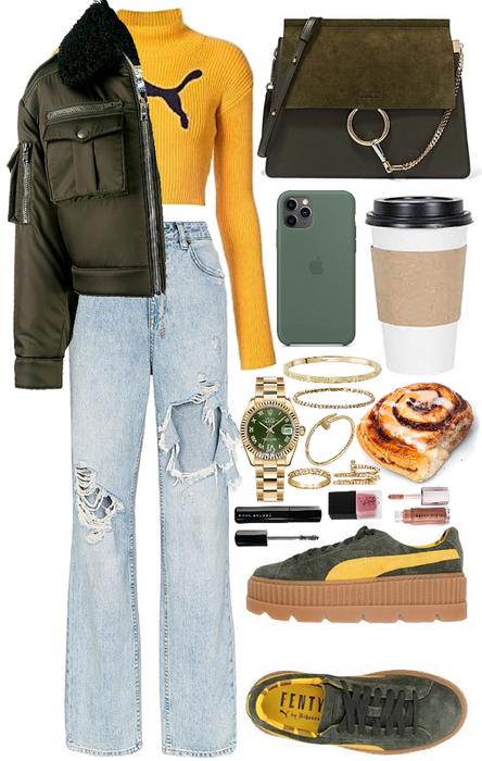 cozy everyday outfit 💚