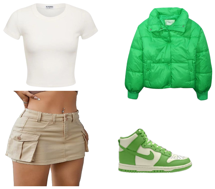 green casual fit