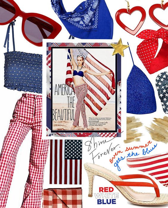 on the 4th | red white & blue