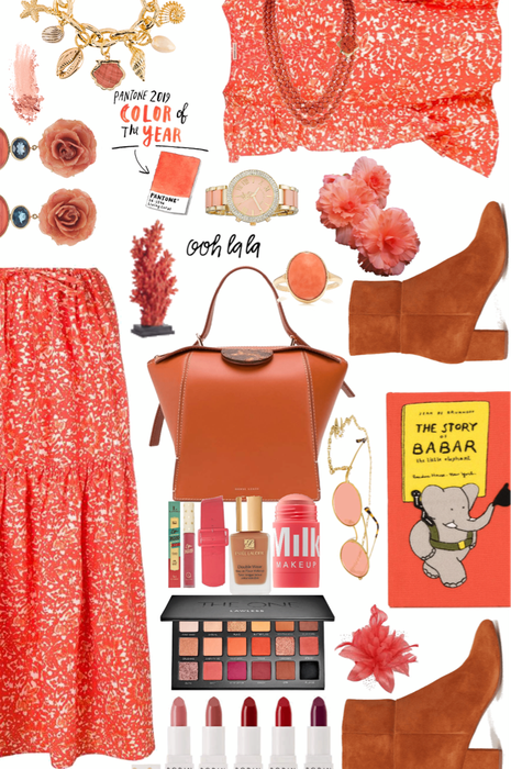 Coral and Leather