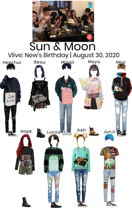 Sun & Moon Vlive: New’s Birthday