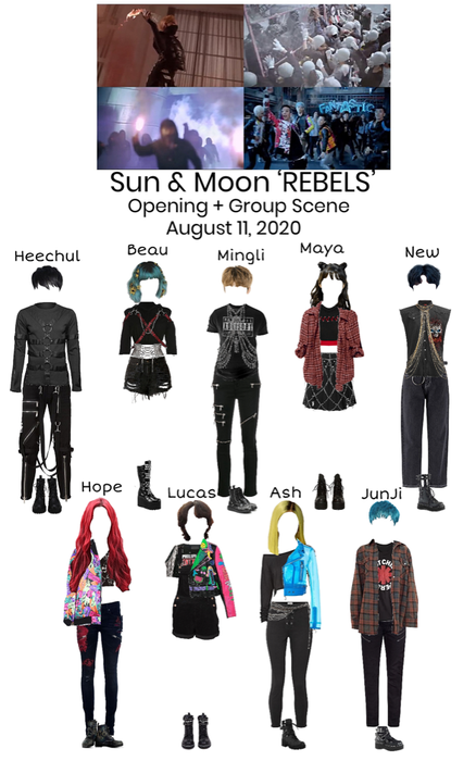 Sun & Moon ‘REBELS’ Opening + Group Scene