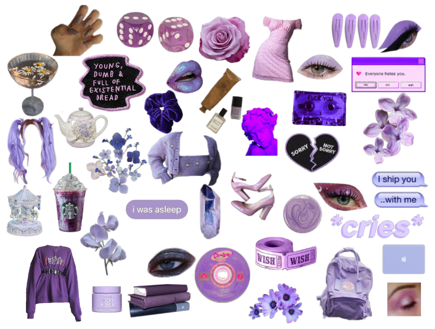 purple mood board