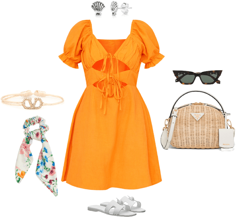 Outfit para ir a comer a la playa 🏖 🧡 Outfit