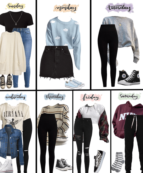 outfits for the week!❤️