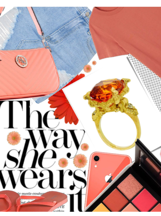 The way SHE wears it 🧡❤️CORAL🧡❤️