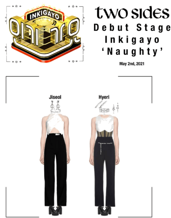 𝐓𝐰𝐨 𝐒𝐢𝐝𝐞𝐬(양면) Debut Stage Inkigayo ‘Naughty’
