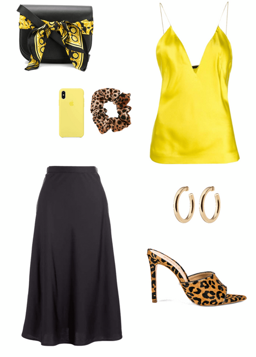 Yellow with leopard