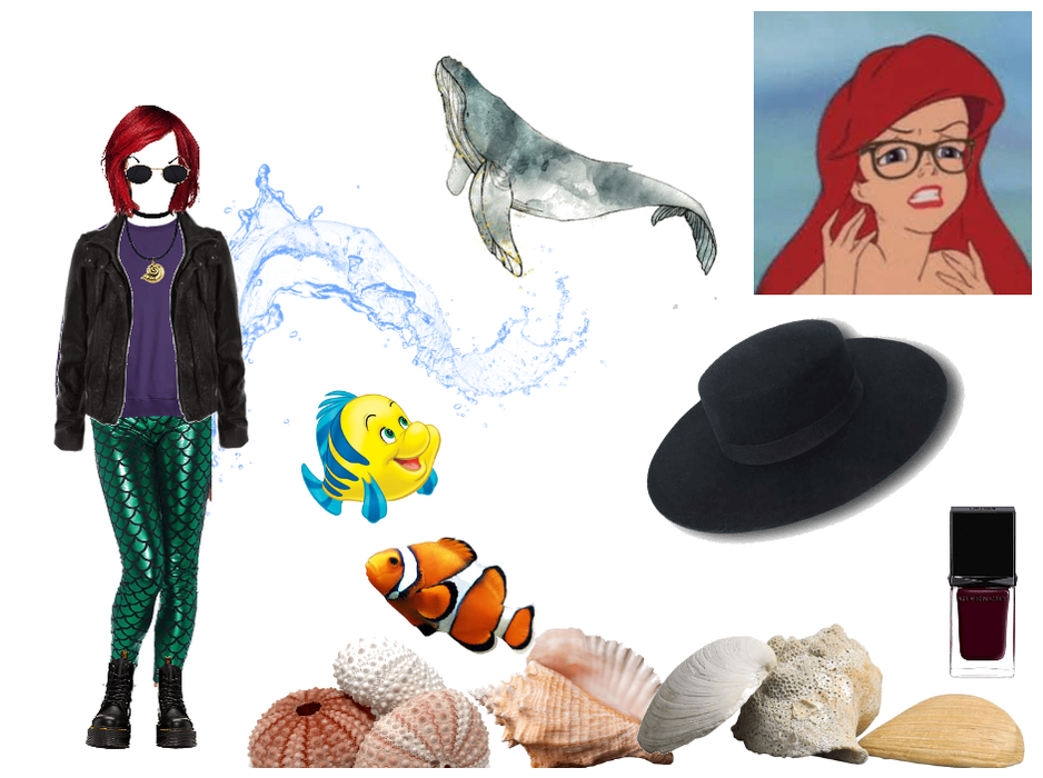 Edgy Ariel Outfit #1