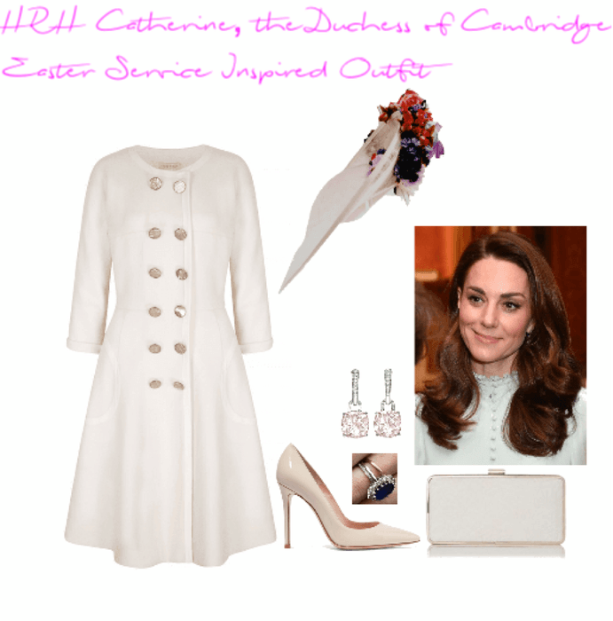 Her Royal Highness Catherine, the Duchess of Cambridge Easter Service Inspired Outfit
