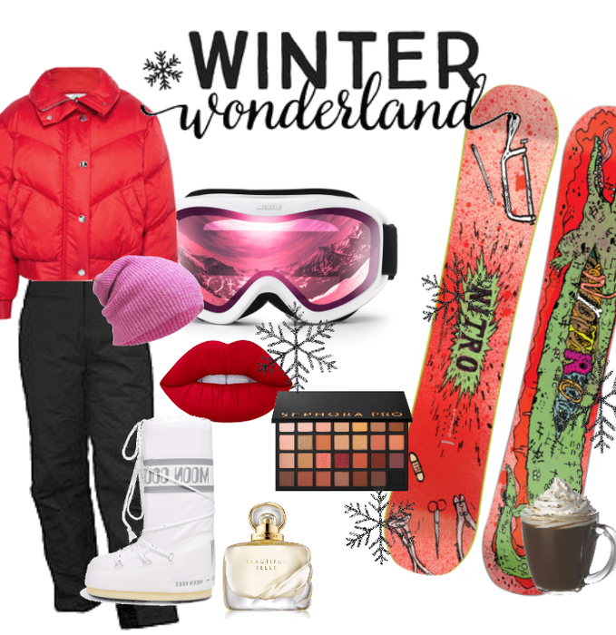 Snowboard in Red