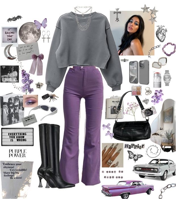 gray and purple 🕷💜