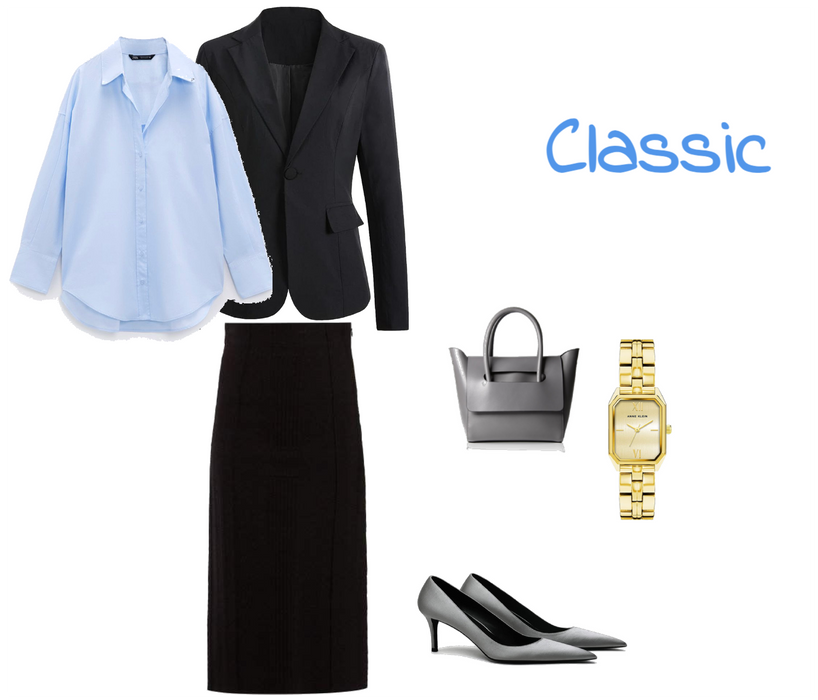 Classic woman office outfit