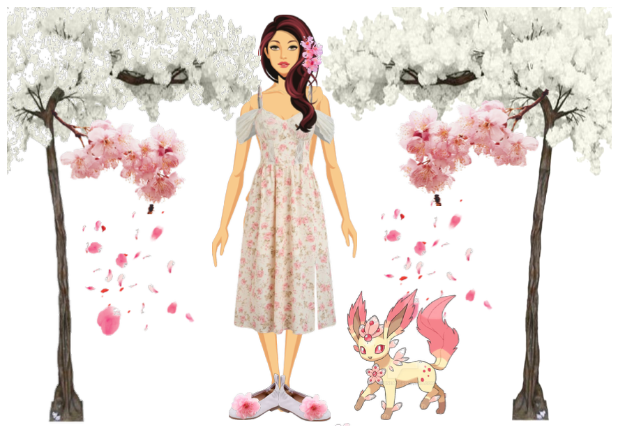 Cherry Blossom Floral girl