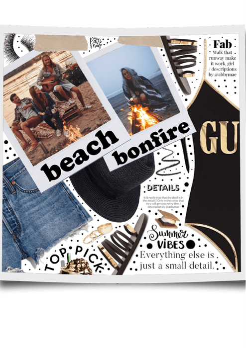 Summer Beach Bonfire 🔥🖤