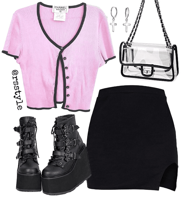 Chanel pink outfit