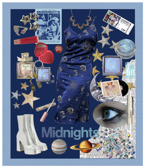 Star girl blue midnights inspired outfit