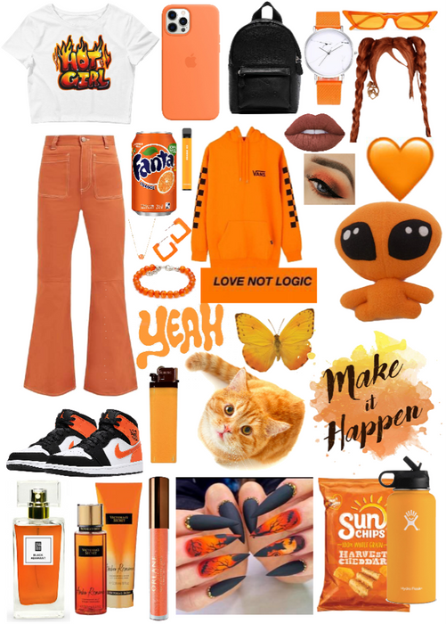 orange emo girl.