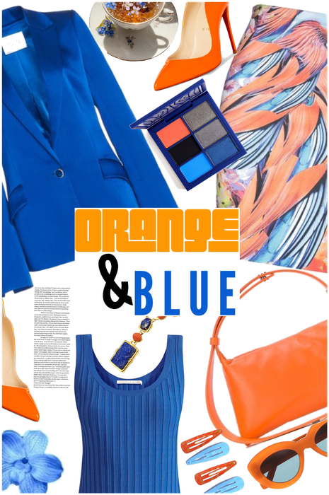 Blue and orange