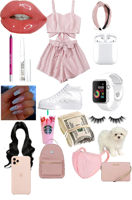 pink and white fashion morning outfits