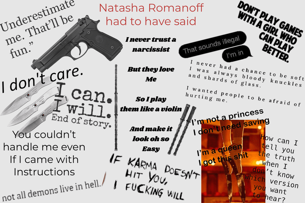 Natasha Romanoff had to have said