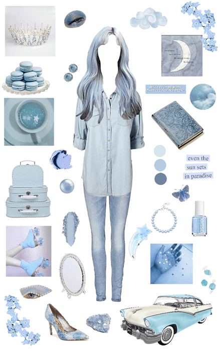 Muted Pastels: blue