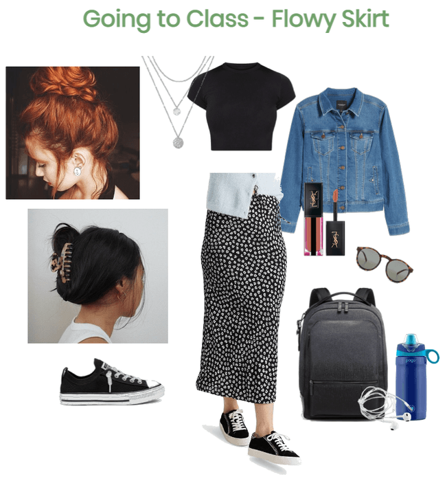 Going to Class - Flowy Skirt